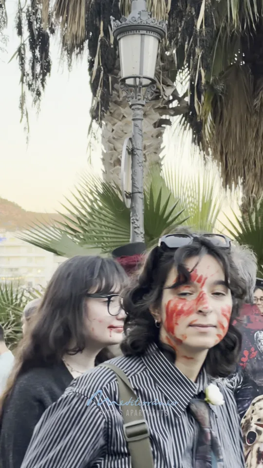 Zombie make-up at dusk